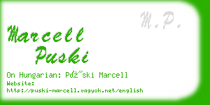 marcell puski business card